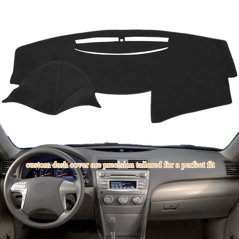 AKMOTOR Dash Cover Dashboard Cover Mat Pad Fit for Toyota Camry 2007 2008 2009 2010 2011 (Black) Y27 - Image 2